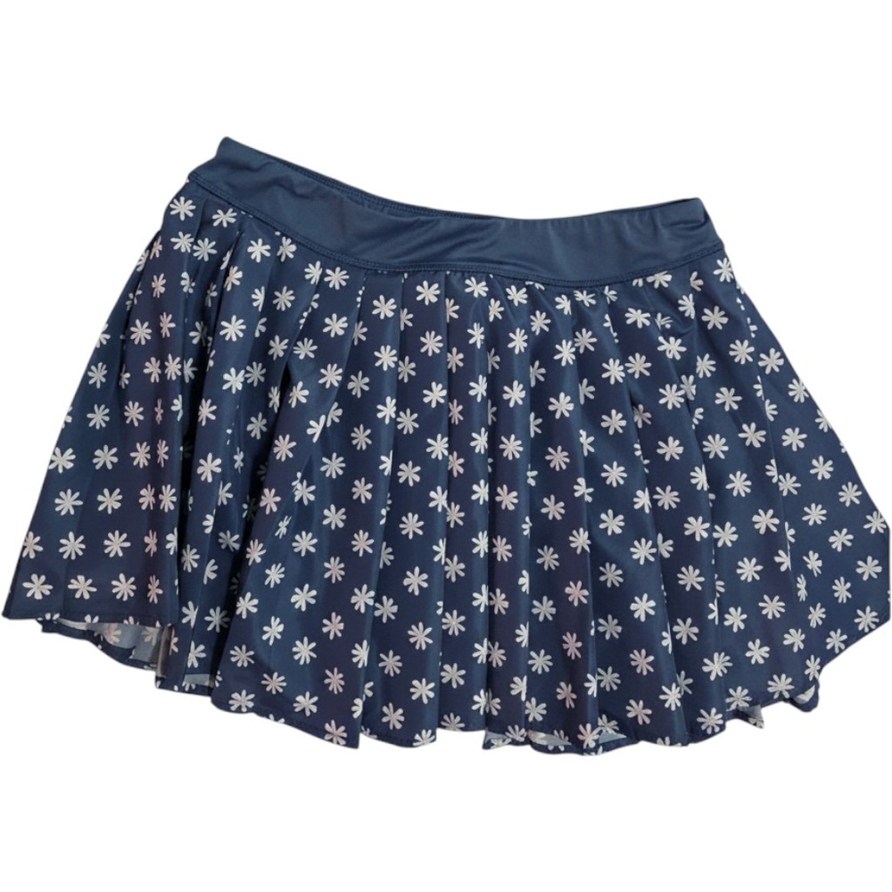 Ideology Blue Daisy Floral Pleated Active Skort XXL Built-in Shorts Tennis Golf